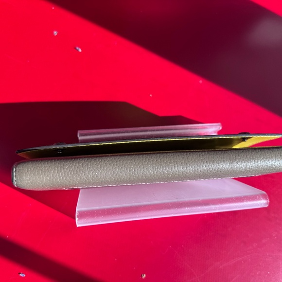 Celine Leather Wallet Taupe w/ Yellow Interior EUC - Picture 11 of 16